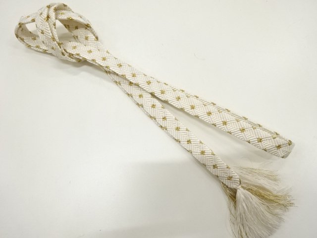 JAPANESE KIMONO / HAND-TIED OBIJIME CORD
